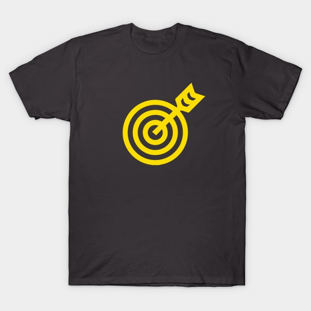 Bullseye, the Icon (Yellow) T-Shirt by Ignition